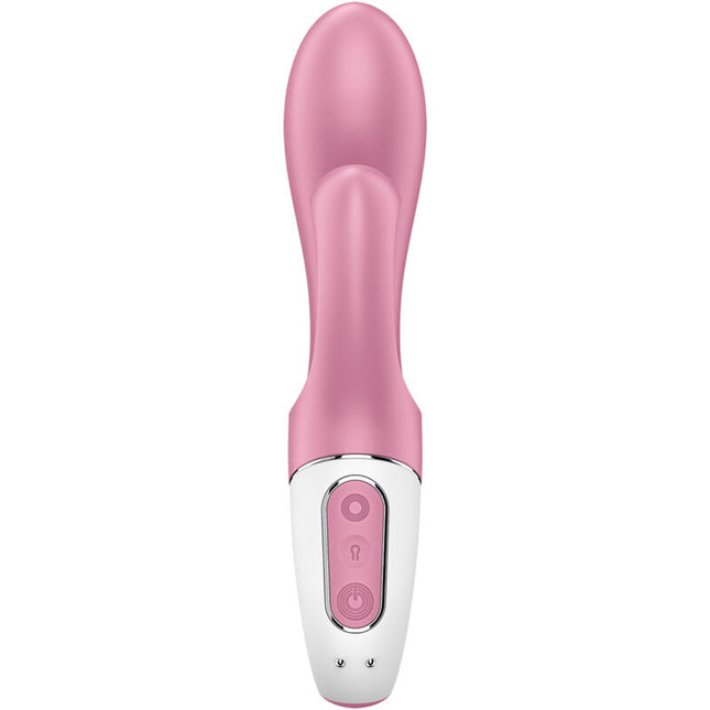 SATISFYER - POMPA DE AER IEPURAȘ 2 ROZ