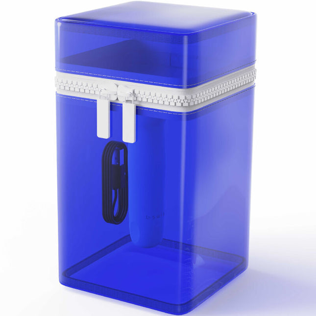 B SWISH - VIBRATOR REÎNCĂRCABIL DIN SILICON ALBASTRU, EDIȚIE LIMITATĂ BCUTE CURVE INFINITE CLASSIC