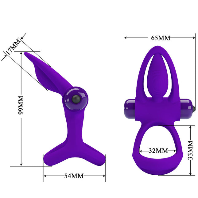 PRETTY LOVE - INEL VIBRATOR 10 VIBRAȚII SILICON VIOLET