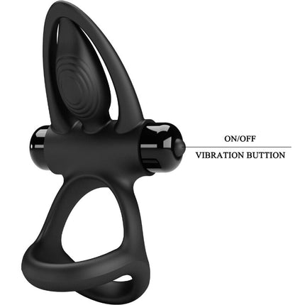 PRETTY LOVE - INEL VIBRATOR 10 VIBRAȚII SILICON NEGRU