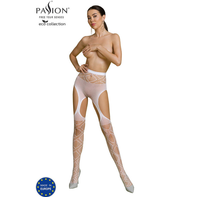 PASIUNE - ECO COLLECTION BODYSTOCKING ECO S005 ALB