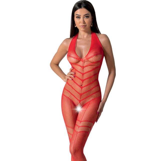 PASSION - BS100 BODYSTOCKING NEGRU MĂRIME UNICA
