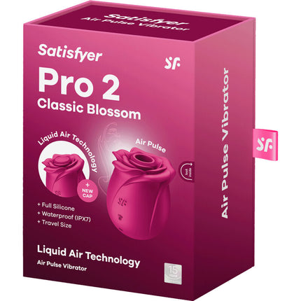 SATISFYER - VIBRATOR AIR PULSE PRO 2 CLASSIC BLOSSOM