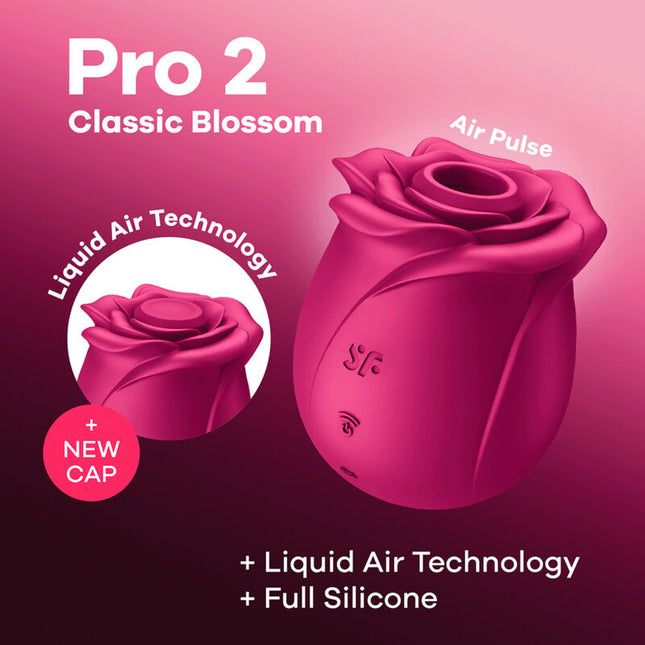 SATISFYER - VIBRATOR AIR PULSE PRO 2 CLASSIC BLOSSOM