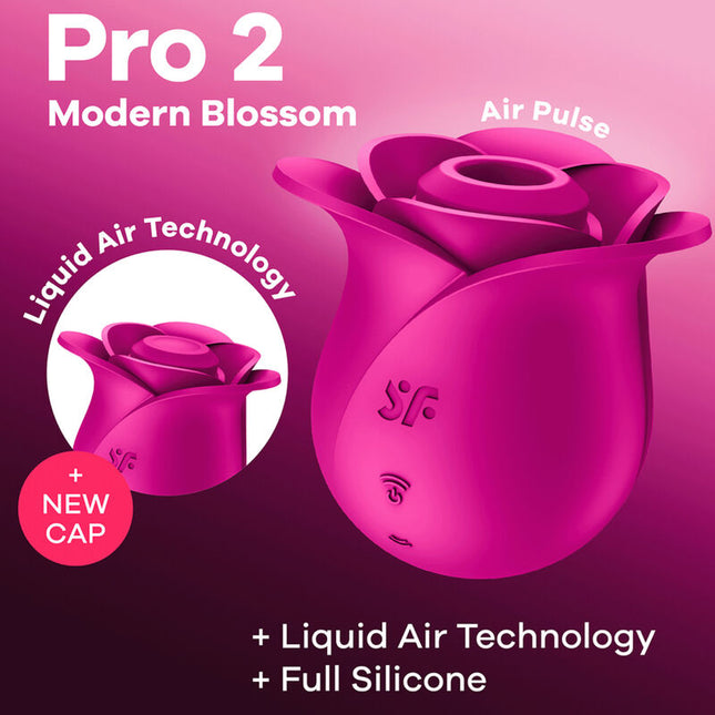 SATISFYER - VIBRATOR AIR PULSE PRO 2 MODERN BLOSSOM