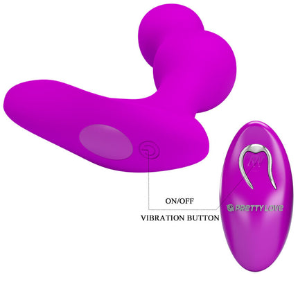 PRETTY LOVE - VIBRATOR ANAL CU MASAJ TERRANCE ȘI TELECOMANDĂ