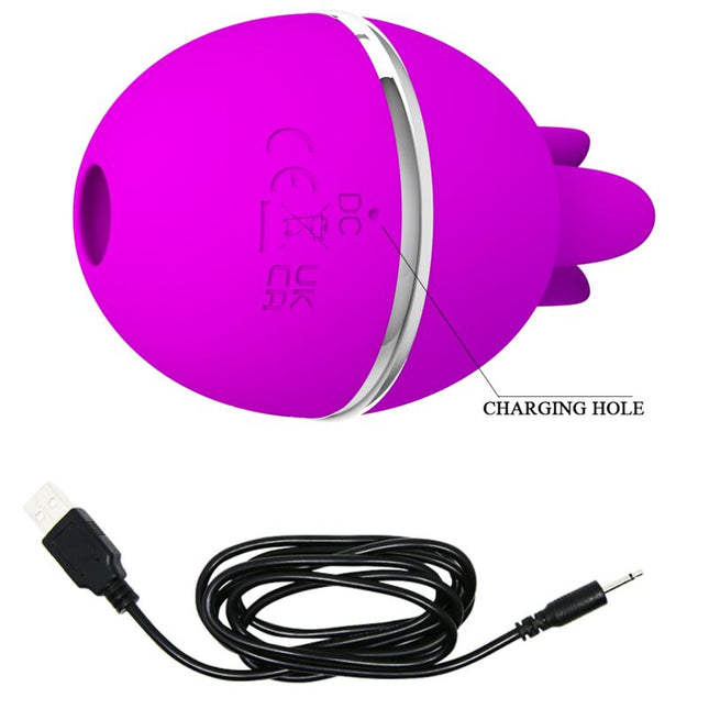 PRETTY LOVE - VIBRATOR DIN SILICON ROTUND MOV GEMINI BALL