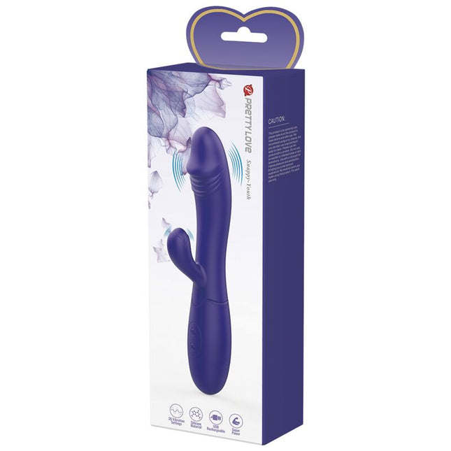PRETTY LOVE - VIBRATOR SNAPPY YOUTH ȘI STIMULATOR PENTRU PUNCTUL G, VIOLET