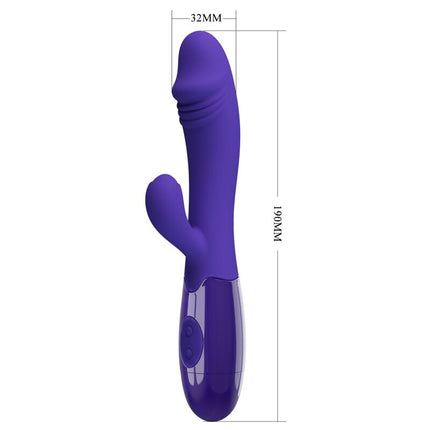 PRETTY LOVE - VIBRATOR SNAPPY YOUTH ȘI STIMULATOR PENTRU PUNCTUL G, VIOLET
