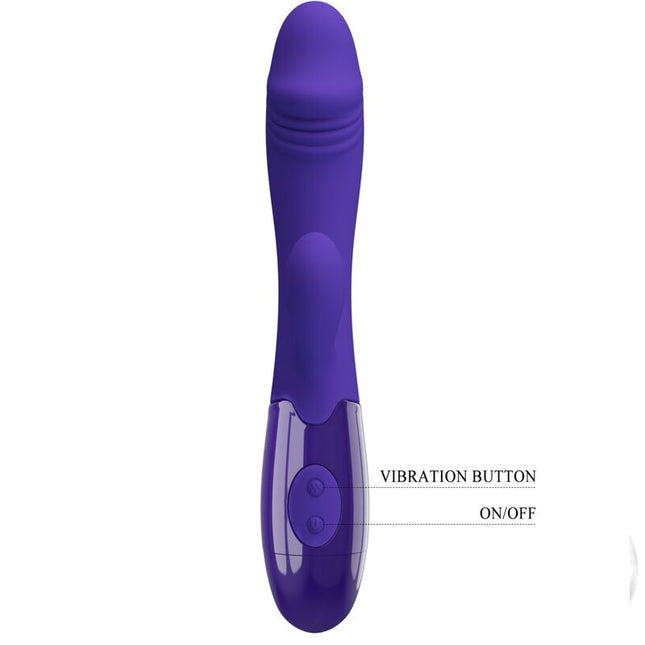 PRETTY LOVE - VIBRATOR SNAPPY YOUTH ȘI STIMULATOR PENTRU PUNCTUL G, VIOLET