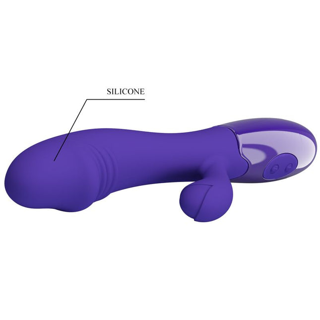 PRETTY LOVE - VIBRATOR SNAPPY YOUTH ȘI STIMULATOR PENTRU PUNCTUL G, VIOLET