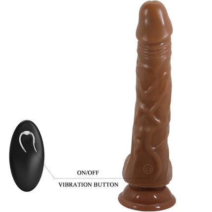VIBRATOR REALISTIC BAILE - BODACH CU VENTUZĂ CU TELECOMANDĂ
