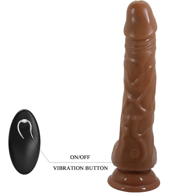VIBRATOR REALISTIC BAILE - BODACH CU VENTUZĂ CU TELECOMANDĂ