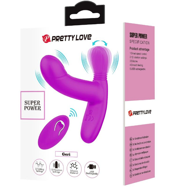 PRETTY LOVE - GERI CLITORIS MASAJ CU TELECOMANDĂ ROZ