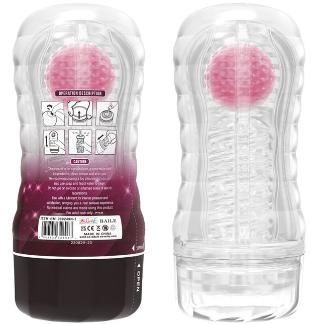 PRETTY LOVE - HOSARĂ ROZ PENTRU MASTURBATOR