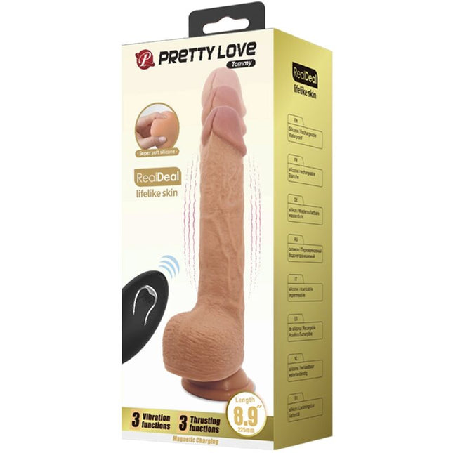 PRETTY LOVE - VIBRATOR REALISTIC DILDO TOMMY 22,5 CM