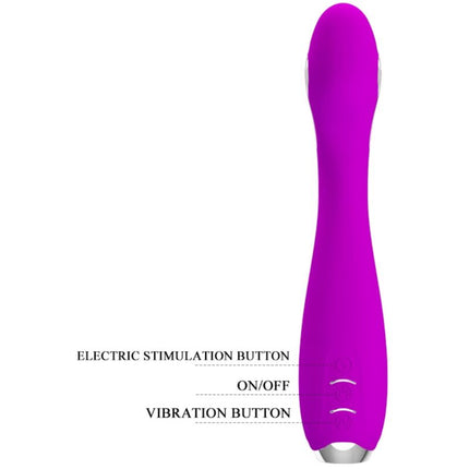 PRETTY LOVE - VIBRATOR ELECTROSOCK REÎNCĂRCABIL HECTOR, IMPERMEABIL, MOV