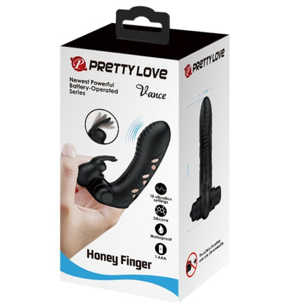 PRETTY LOVE - VIBRATOR VANCE BLACK RABBIT PENTRU DEGET