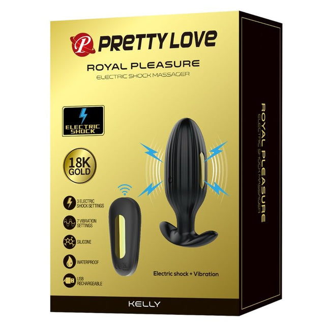 PRETTY LOVE - VIBRATOR ANAL REÎNCĂRCABIL KELLY PLUG NEGRU