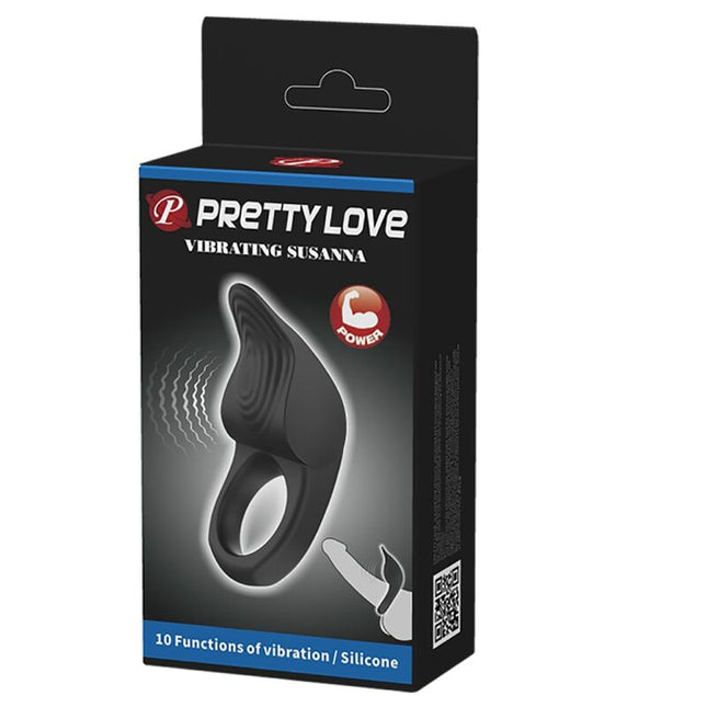 PRETTY LOVE - INEL VIBRATOR PENTRU PENIS SUSANNA NEGRU