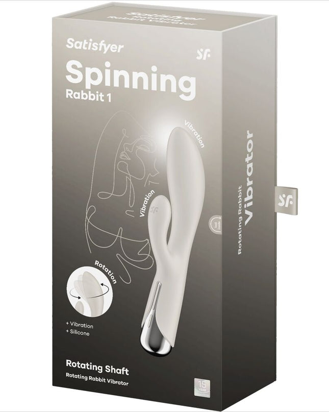SATISFYER - SPINNING RABBIT 1 STIMULARE A CLITORISULUI ȘI A PUNCTULUI G ROȘU