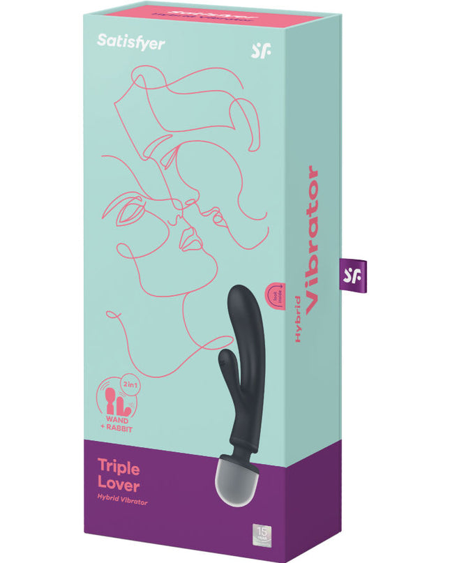 SATISFYER - VIBRATOR MASAJ TRIPLE LOVER RABBIT ROZ