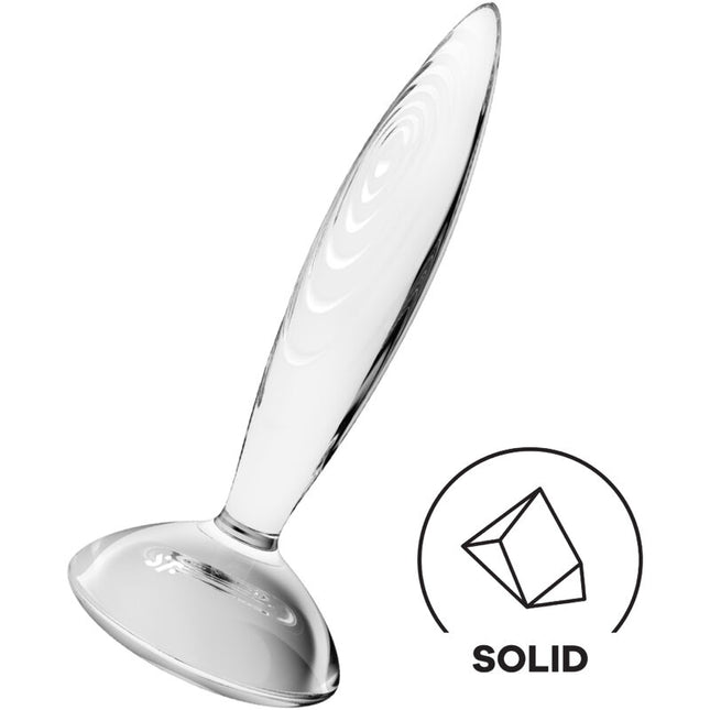 SATISFYER - PLUG ANAL DIN CRISTAL STRĂLUCITOR