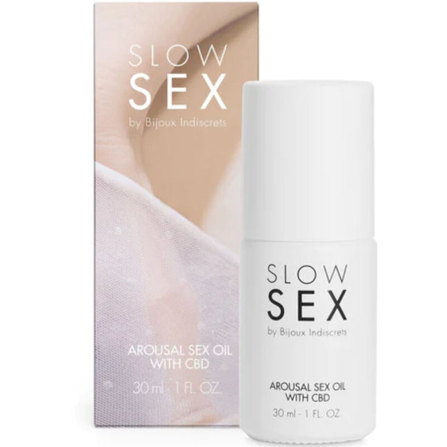 BIJOUX - ULEI DE MASAJ SEXUAL SLOW SEX CU CBD 30 ML