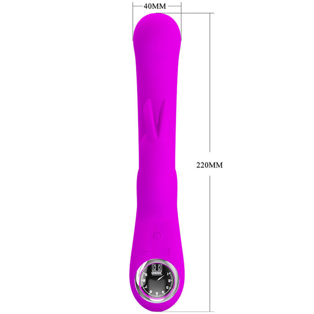 PRETTY LOVE - VIBRATOR LAMAR RABBIT ȘI PUNCT G VIOLET
