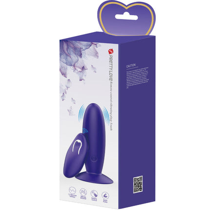 PRETTY LOVE - VIBRATOR ANAL CU TELECOMANDĂ PENTRU TINERET, VIOLET