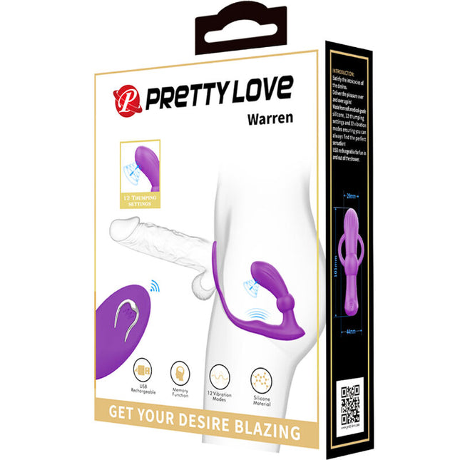PRETTY LOVE - INEL ȘI VIBRATOR ANAL WARREN VIOLET