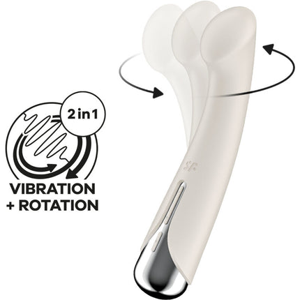 SATISFYER - VIBRATOR SPINNING G-SPORT 1 ROTATOR ROȘU
