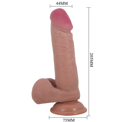 PRETTY LOVE - DILDO REALISTIC SERIE SLIDING SKIN CU VENTUZĂ GLISANTĂ DIN CARNE 20,5 CM