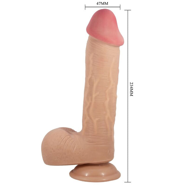 PRETTY LOVE - DILDO REALISTIC SERIE SLIDING SKIN CU VENTUZĂ GLISANTĂ DIN CARNE 23,4 CM