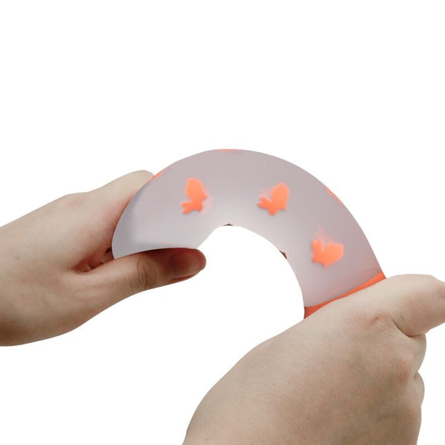 PRETTY LOVE - DILDO MAGIC NIGHTFALL FĂRĂ VIBRAȚII PORTOCALIU LUMINOS