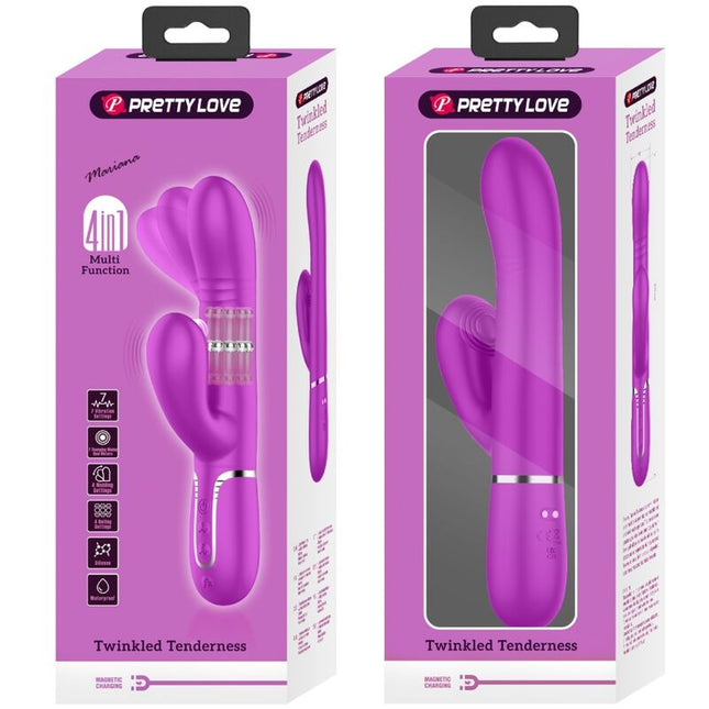 PRETTY LOVE - VIBRATOR MULTIFUNCȚIONAL PENTRU PUNCTUL G FUCSIA