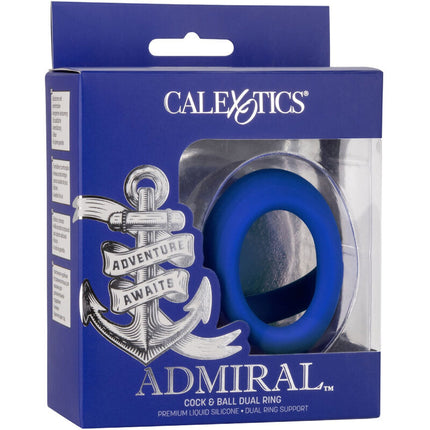 CALEXOTICS - INEL DUBLU ADMIRAL COCK BALL ALBASTRU