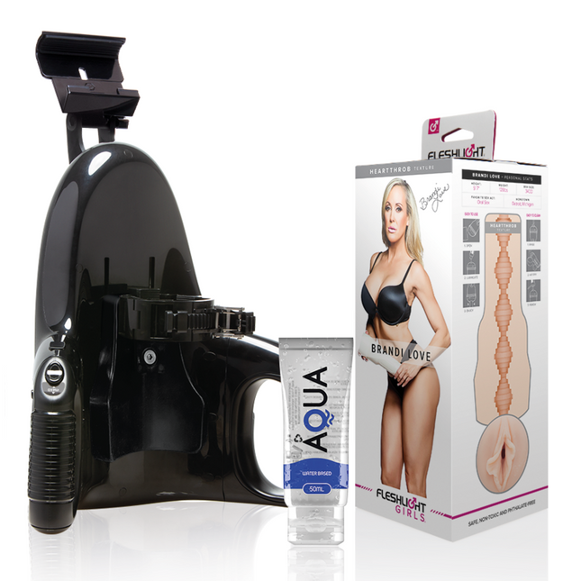 FLESHLIGHT - BRANDI LOVE VAGINA + UNIVERSAL LAUNCH + LUBRIFIANT DE CALITATE ACVATICĂ 50 ML