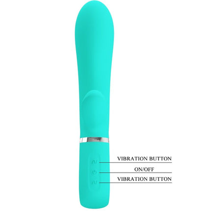 PRETTY LOVE - VIBRATOR MULTIFUNCȚIONAL PENTRU PUNCTUL G THOMAS VERDE ACVATIC