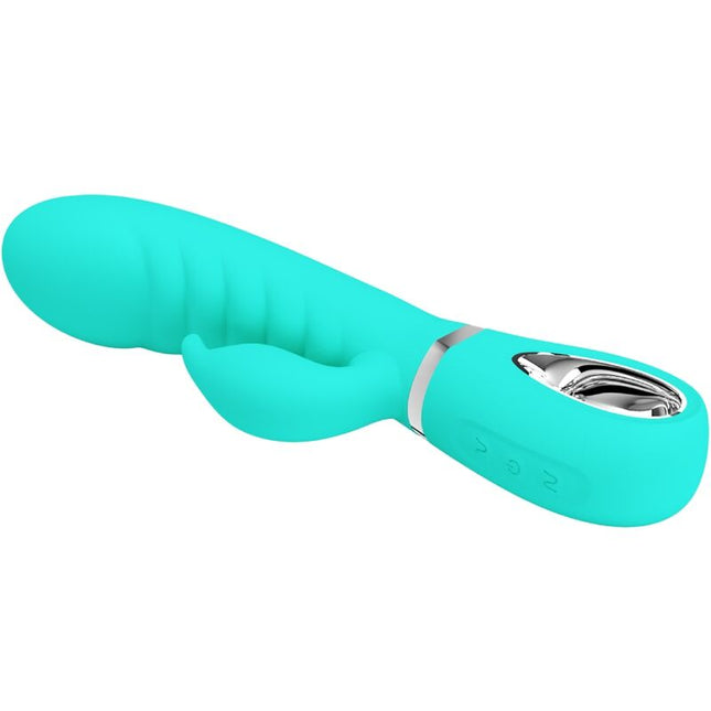 PRETTY LOVE - VIBRATOR MULTIFUNCȚIONAL PENTRU PUNCT G PRESCOTT VERDE ACVATIC
