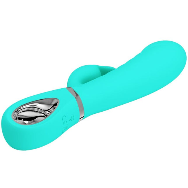 PRETTY LOVE - VIBRATOR MULTIFUNCȚIONAL PENTRU PUNCT G PRESCOTT VERDE ACVATIC