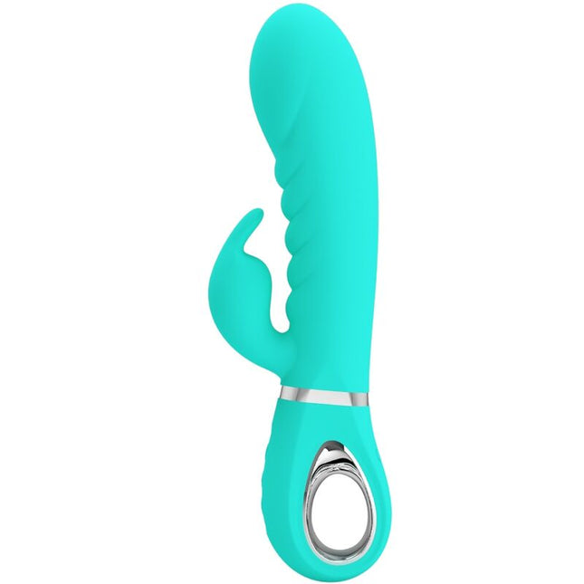 PRETTY LOVE - VIBRATOR MULTIFUNCȚIONAL PENTRU PUNCT G PRESCOTT VERDE ACVATIC