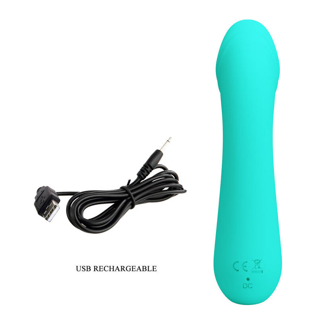 PRETTY LOVE - VIBRATOR REÎNCĂRCABIL CETUS VERDE ACVATIC