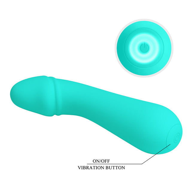PRETTY LOVE - VIBRATOR REÎNCĂRCABIL CETUS VERDE ACVATIC