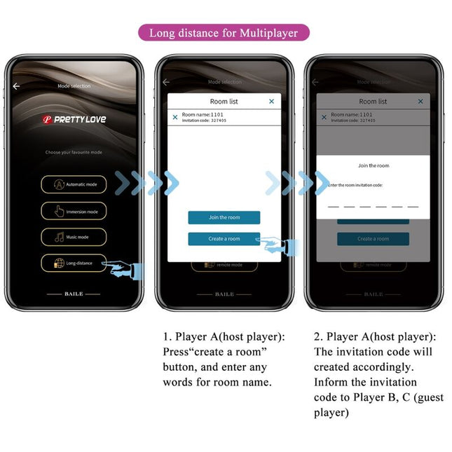 PRETTY LOVE - JAYLEEN VIBRATOR CU APLICAȚIE, TELECOMANDĂ, MOV