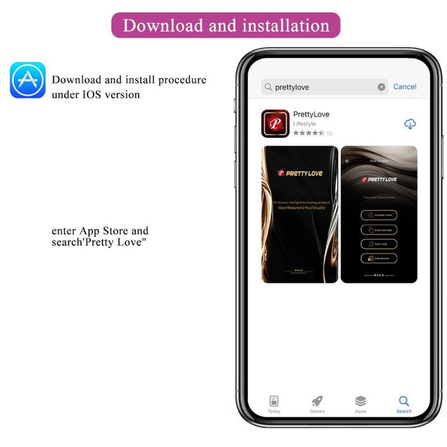 PRETTY LOVE - JAYLEEN VIBRATOR CU APLICAȚIE, TELECOMANDĂ, MOV