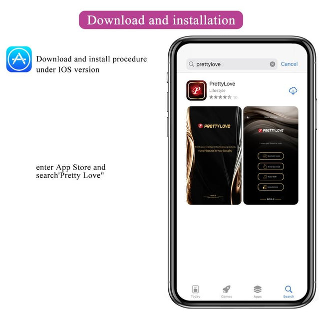 PRETTY LOVE - VIBRATOR CATALINA CU APLICAȚIE, TELECOMANDĂ, MOV