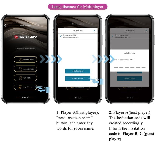 PRETTY LOVE - VIBRATOR CATALINA CU APLICAȚIE, TELECOMANDĂ, MOV