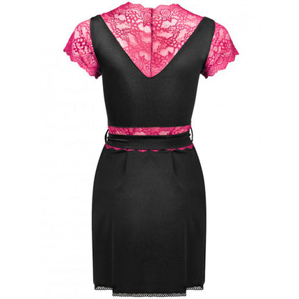 LIVCO CORSETTI FASHION - HALAT DE CASĂ KUMIKO LC 90428 + CHILOȚI NEGRI L/XL