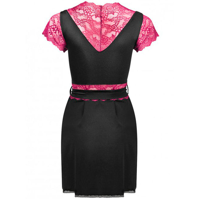 LIVCO CORSETTI FASHION - HALAT DE CASĂ KUMIKO LC 90428 + CHILOȚI NEGRI L/XL